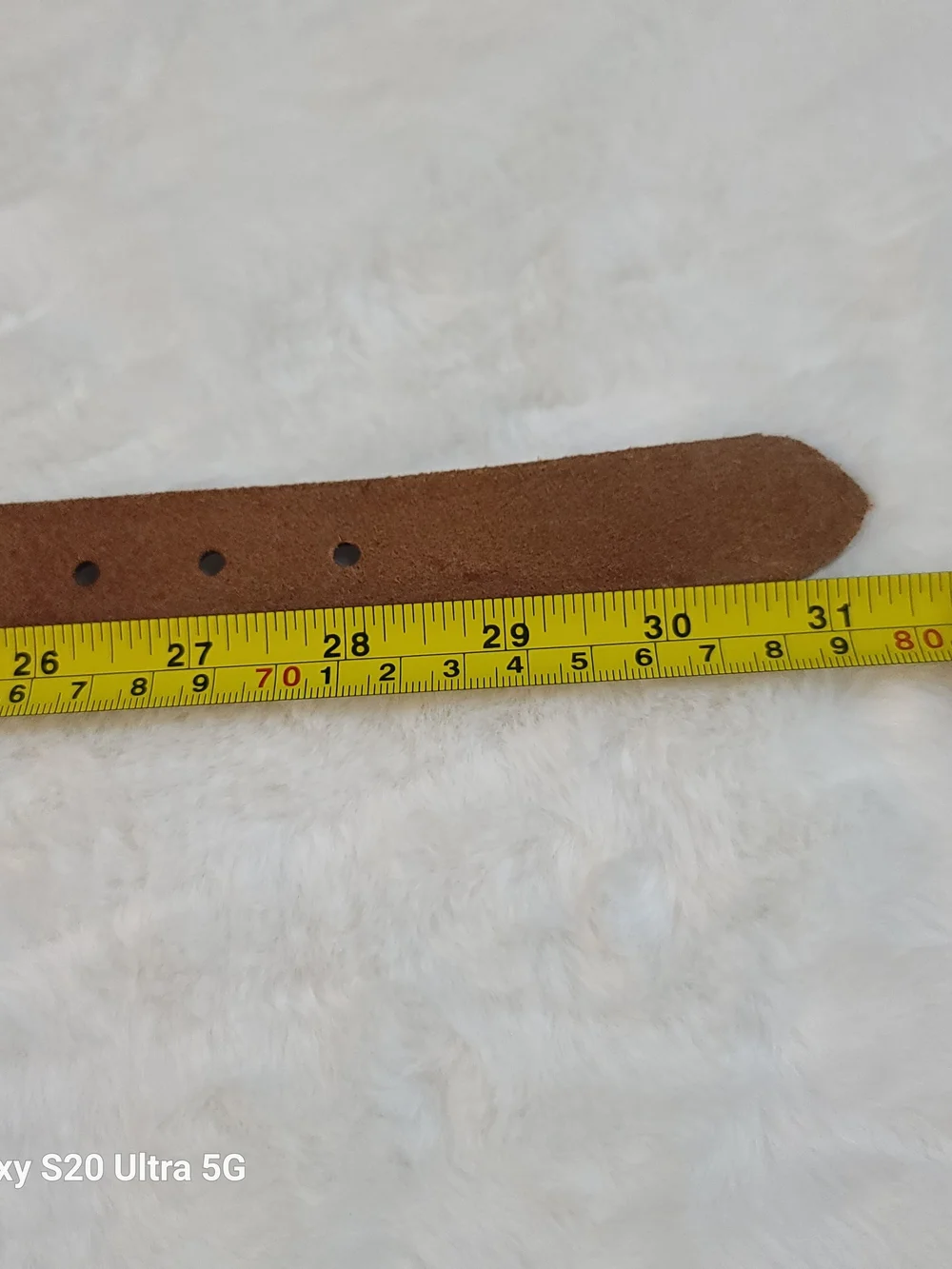 Custom D.W. SCRIBNER Brown Leather Kids Belt with USA Stamp